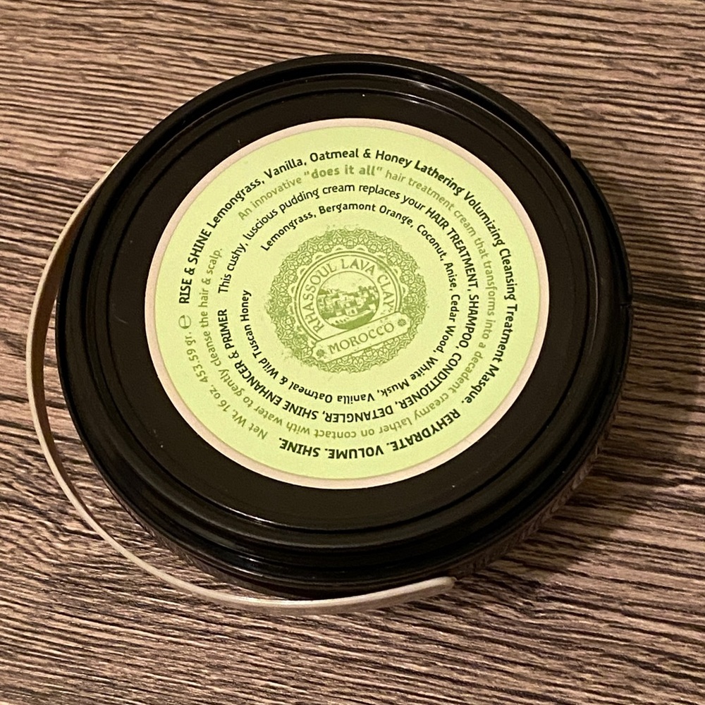 Morrocco Rise & Shine volumizing cleansing treatment mask